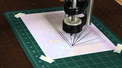 First test drawing with Sharpie on MP CNC