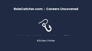 Kitchen Porter : Careers Uncovered
