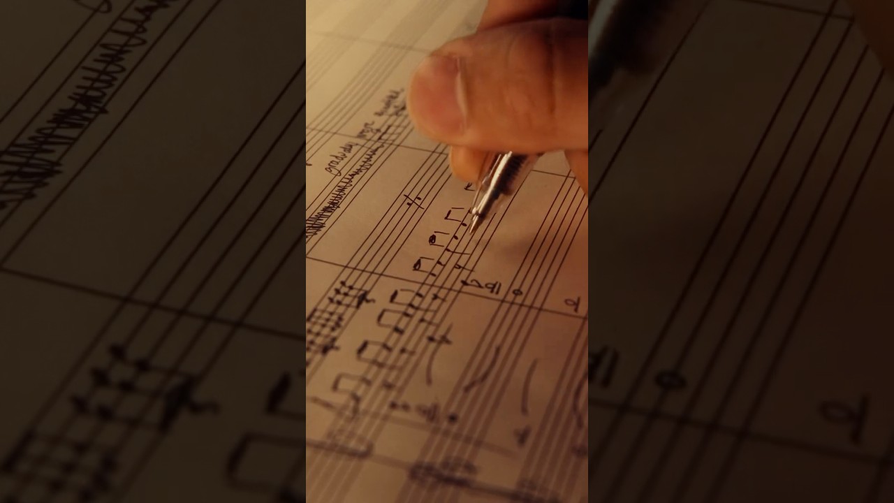 writing music the old fashioned way | 