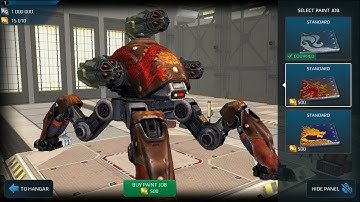 [2.5] War Robots Test Server - New Golem and Fujin Paintjobs
