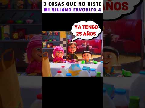 😯3 COSAS QUE NO VISTE EN TRAILER DE MI VILLANO FAVORITO 4