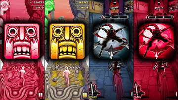 Temple Run 2 Sky Summit Vs Yurei Ninja - Red Vs Original Gameplay Endless Run - (Android, iOS)