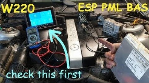 ABS system from W220 Mercedes S 320 , Wheel Speed Sensors Diagnosis Scanning , S 500 , S 430