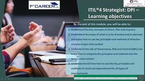 Free Course Introduction | ITIL®4 Strategist: Direct Plan and Improve (DPI) | 1st Career | Axelos