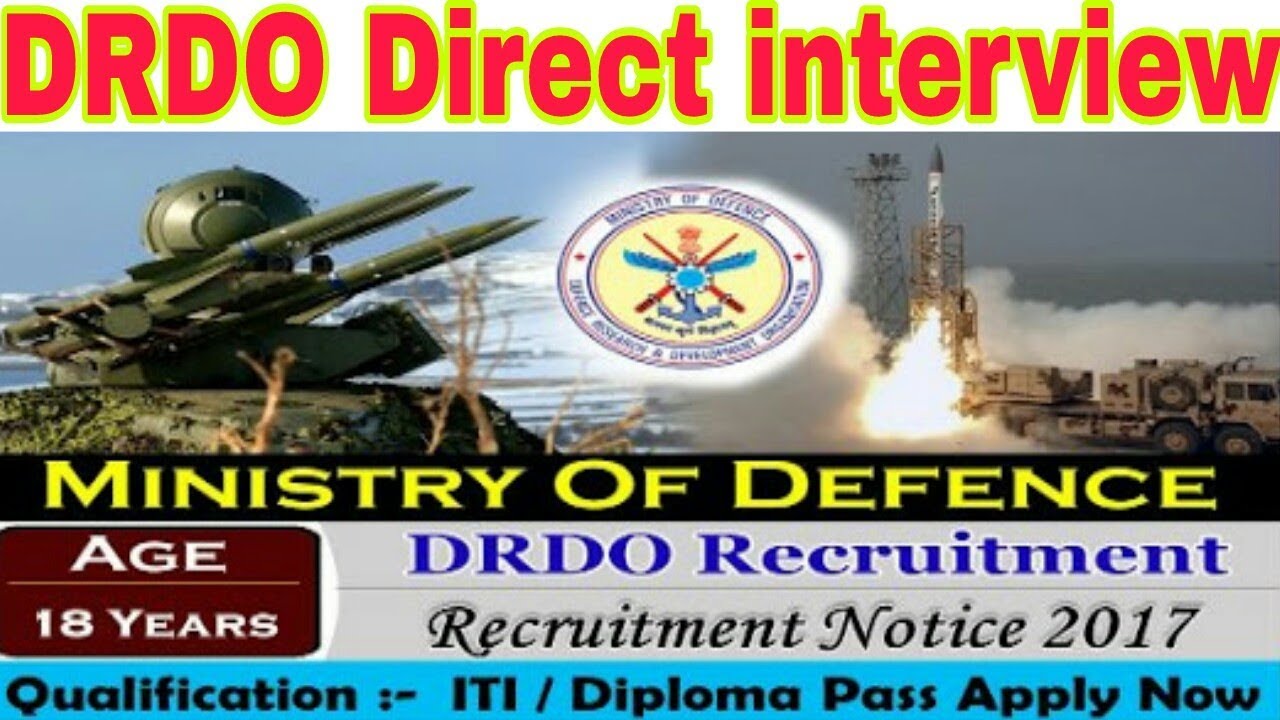 DRDO Recruitment 2017,Apprenticeship Training For ITI in DRDO,govt job on drdo 2017 for iti diploma