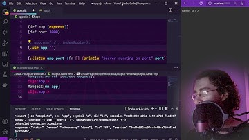 Create a Clojure web app using nbb and the Express node framework