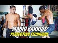 Mario Barrios Perfecting Techniques on Punch Cushion