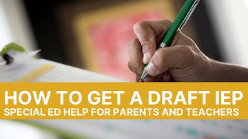 Get a Draft IEP Before Your Next Meeting