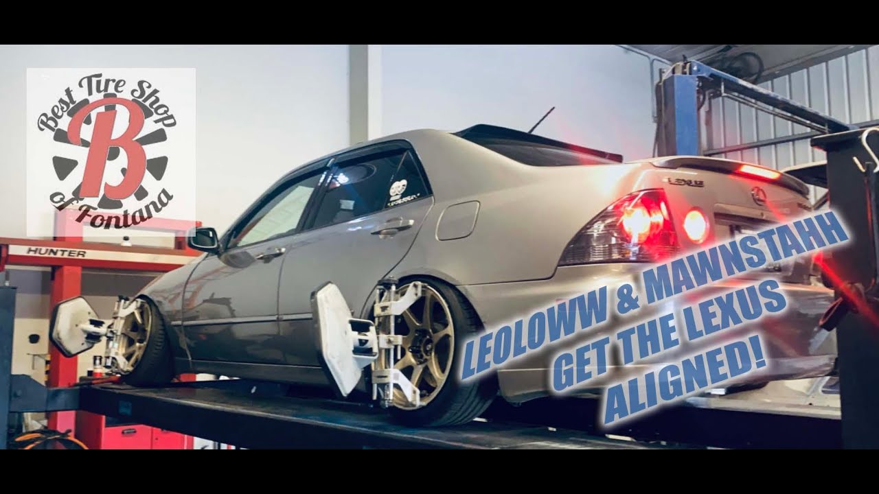 GETTING THE LEXUS ALIGNED AT BEST TIRE SHOP OF FONTANA YouTube