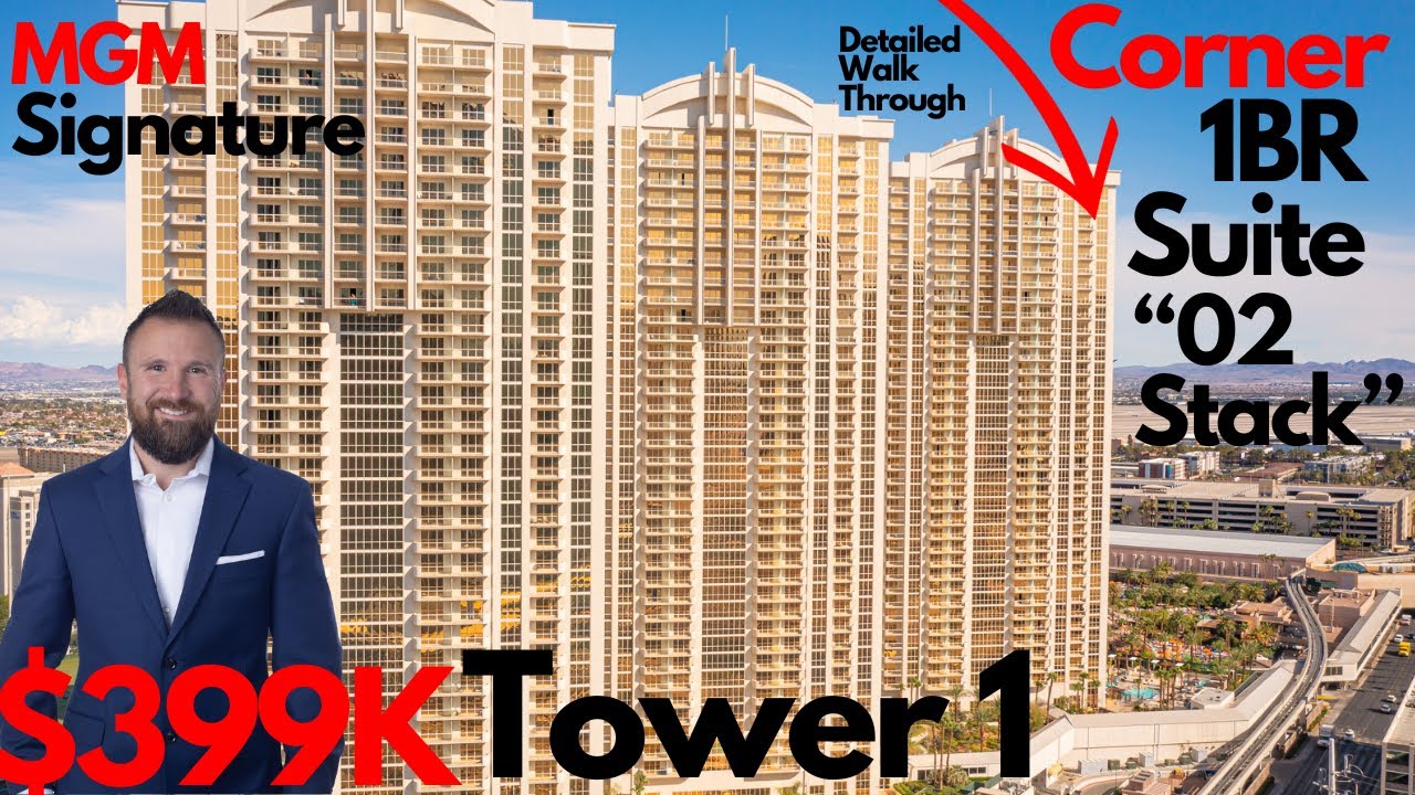 MGM Signature One Bedroom Corner Suite 02 Stack Las Vegas Real Estate
