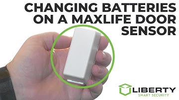 Changing Batteries and Aligning a Maxlife Door Sensor
