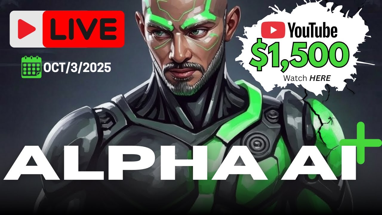 Alpha AI Plus Live Trading Room (Oct 3, 2025) | $1,500+ Profit in Futures