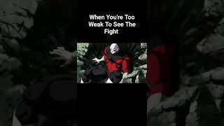 When Youre Too Weak To See The Fight #dbz #anime