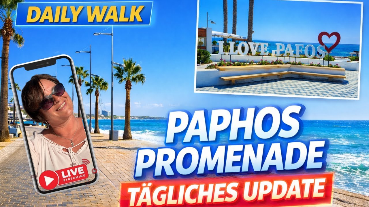 Paphos Zypern Live: Tägliche News, Promenade & Auswanderer Tipps mit Steffi