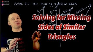 Celebrity Solving for Missing Sides of Similar Triangles Profile