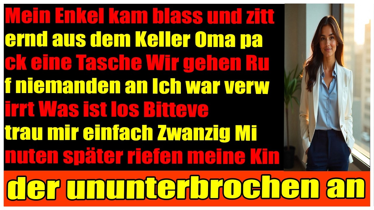 Oma wir gehen jetzt Schock im Keller Kinder überraschen mich völlig