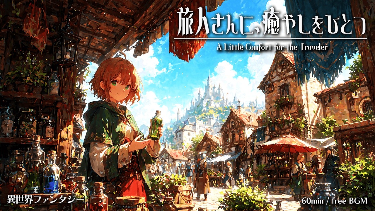 【Isekai Fantasy Music】A Little Comfort for the Traveler【Free BGM / 60min】