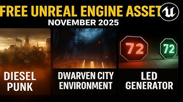 3 FREE Unreal Engine Assets You MUST Grab Now (KitBash3D DieselPunk + Fantasy City + LED Tool 2025)