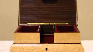 Reuge The Rose Music & Jewelry Box, Birdseye Maple O-B3913 WEBO
