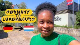 Border crossing from Germany to Luxembourg by foot