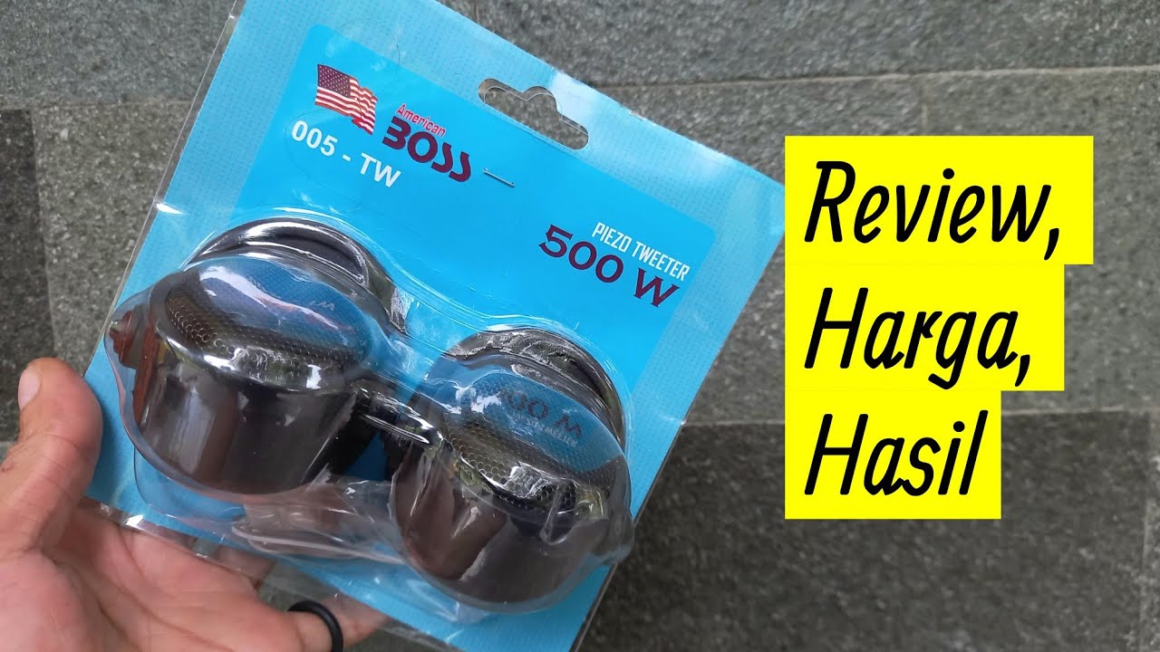 Review Suara Speaker Tweeter Piezo American BOSS 005 - TW 500 Watt