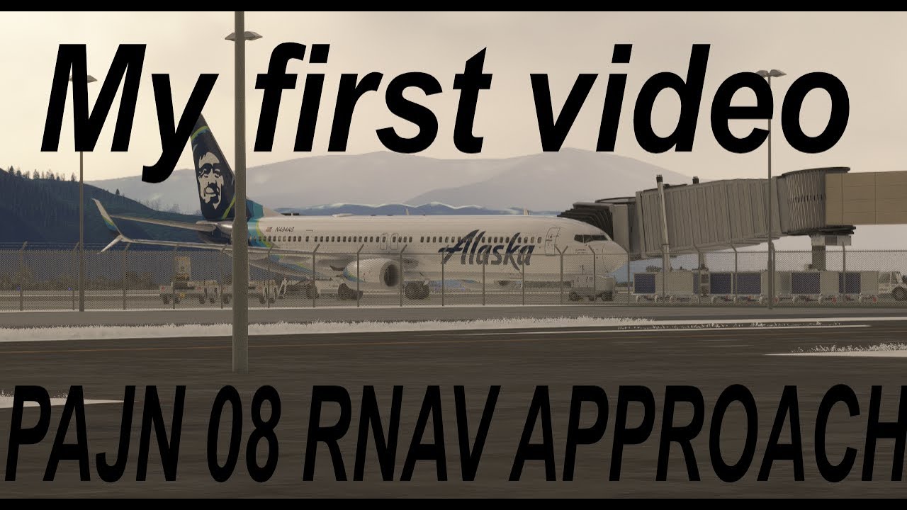 Flying the PAJN RNAV V 08 Approach as my first video