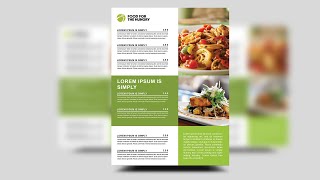 Create a Professional Restaurant Menu, Coffee Shop | Photoshop Tutorials