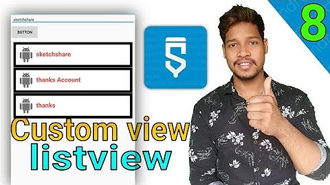 Listview custom view activity in sketchware /Aauraparti