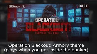 Armory theme - Arena Breakout S6 Operation Blackout