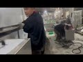 Washer &amp; Dryer for Machine processing debris.
