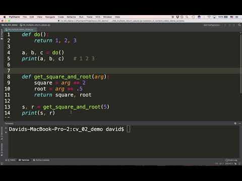 04 Functions:  Multiple Return Valuies