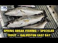 SPRING BREAK FISHING | Speckled Trout | Galveston East Bay