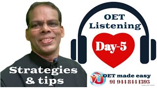 Listening Part   A, B & C   Practice Day - 5: Strategies & Tips: To Fall in Love with OET screenshot 3