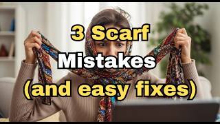 Why You Feel You Don't Look GOOD in a Scarf  - 3 Mistakes!