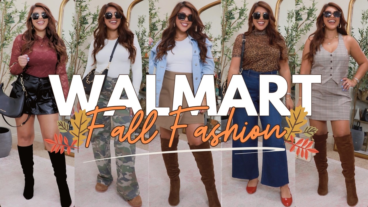 ALL NEW 🍁FALL WALMART FASHION HAUL🍁18+ Outfit Ideas, Designer Inspired Shoes | PETITE FRIENDLY FINDS