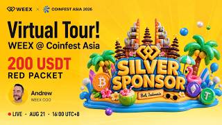 🔴 LIVE from Coinfest Asia! WEEX AI Tech Debut + 200 USDT Giveaway