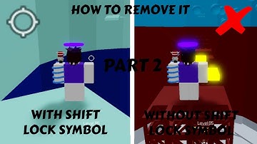 HOW TO Remove the SHIFT LOCK ICON/SYMBOL (PART 2) | ROBLOX