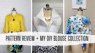 Pattern Review + DIY Blouse Collection