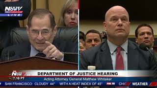 "YOUR 5 MINUTES IS UP" Matthew Whitaker Reminds Democratic Congressman
