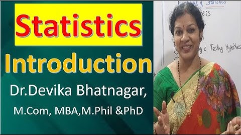 1. Statistics Subject Introduction in English