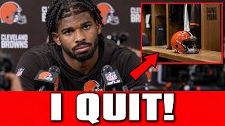 I QUIT! Shedeur Sanders CONFIRMS Browns Exit Today - NFL STUNNED!