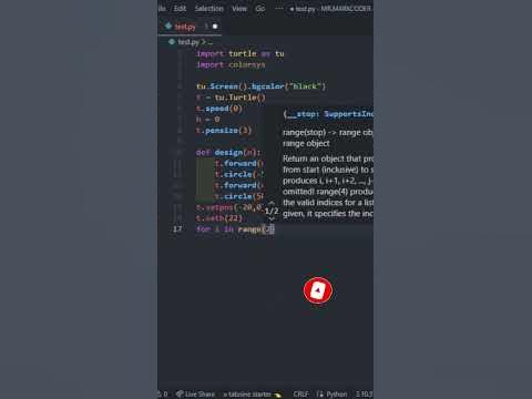 Python Graphic Art design #shorts #programming #python - YouTube