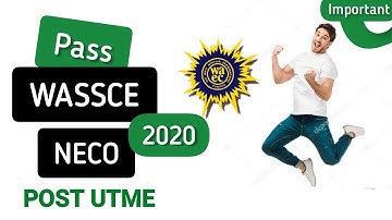 ➡️ How to Pass Your WAEC,NECO & POST UTME EXAMS [With Flying Colours] in 2021