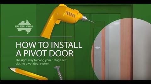 Hume How To install Pivot door system