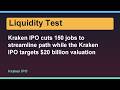Kraken IPO cuts 150 jobs to streamline path while the Kraken IPO targets $20 billion valuation