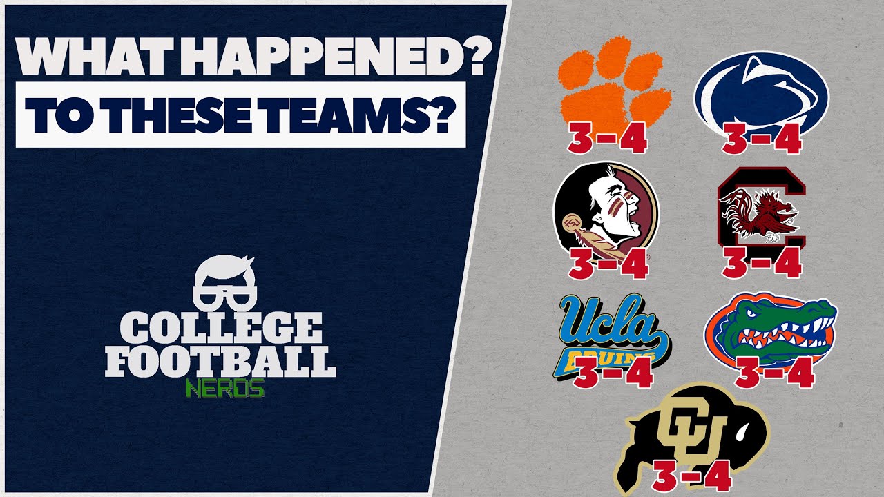 Разговор о командах 3-4: разочаровывающие сезоны студенческого футбола в начале 2025 года