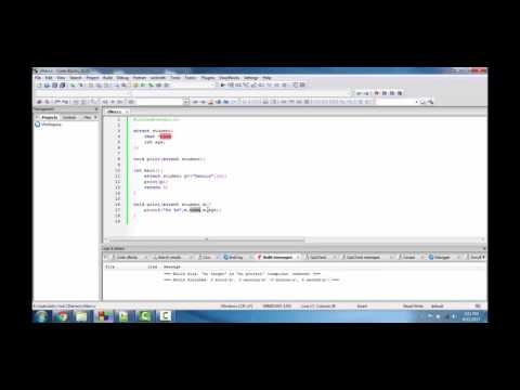 C Program to pass struct in function and use value in function
