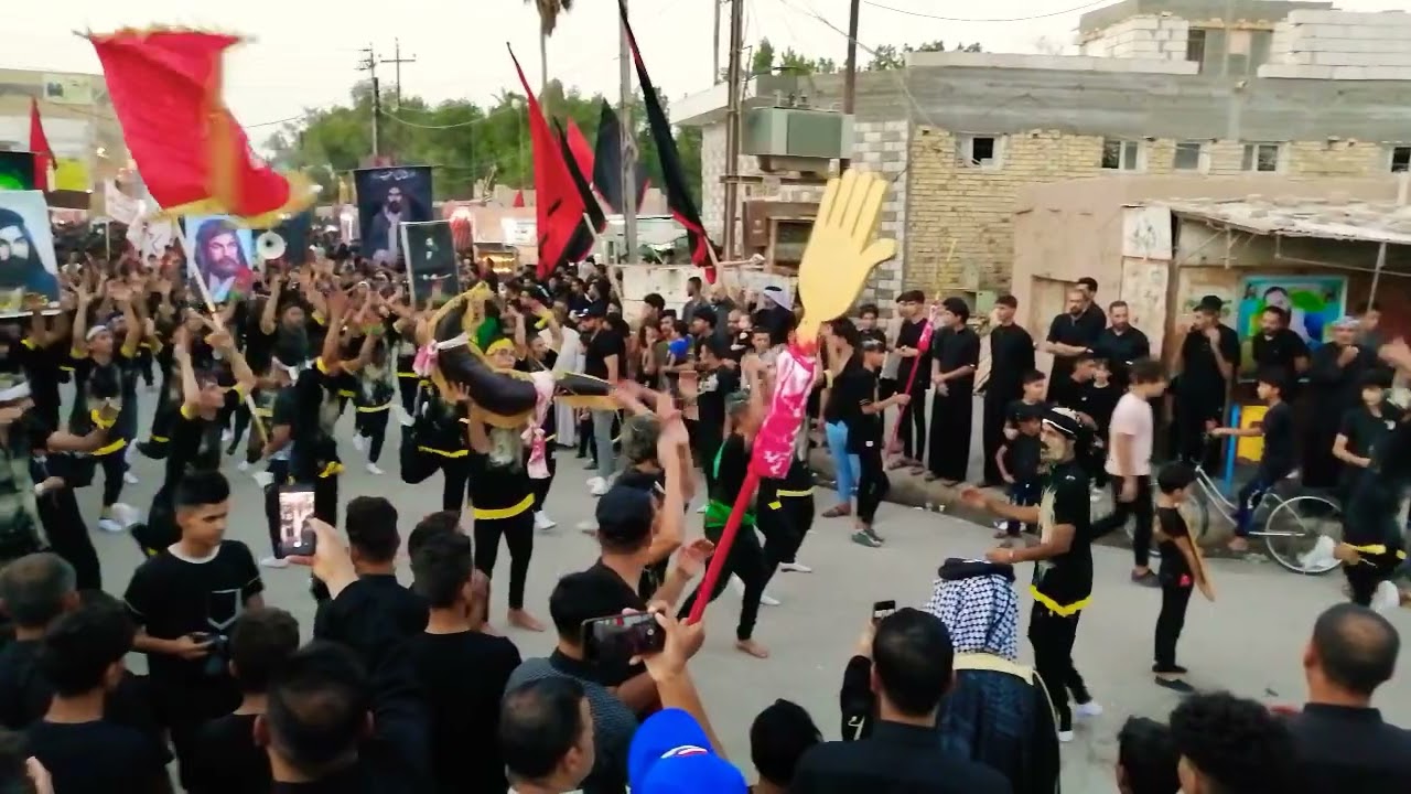 نزلة موكب عزاء اهالي النصر شمال ذي قار ٨ محرم ١٤٤٤ هـ #الناصريه