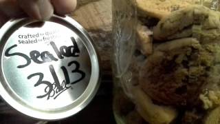 Taste Testing 4 year Old Cookies Canned for long term Food Storage