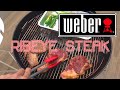 【WEBERグリル】やわらかジューシー炭火焼ステーキ！　Grilled Ribeye Steaks on Weber!